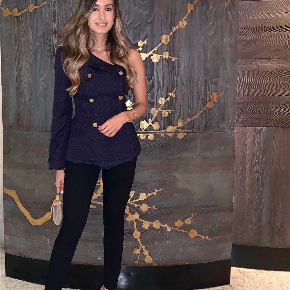 Misha Collection one shoulder blazer - RARE
